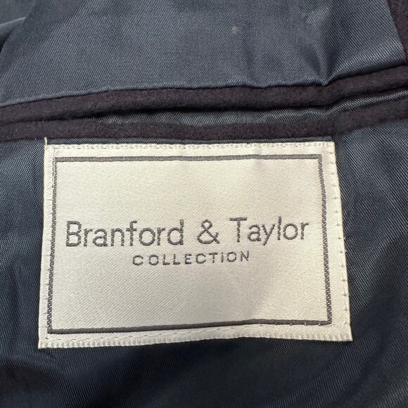 Branford & Taylor Men's Navy Blue 100% Cashmere Blazer Sport Jacket 48R**** - Picture 9 of 9